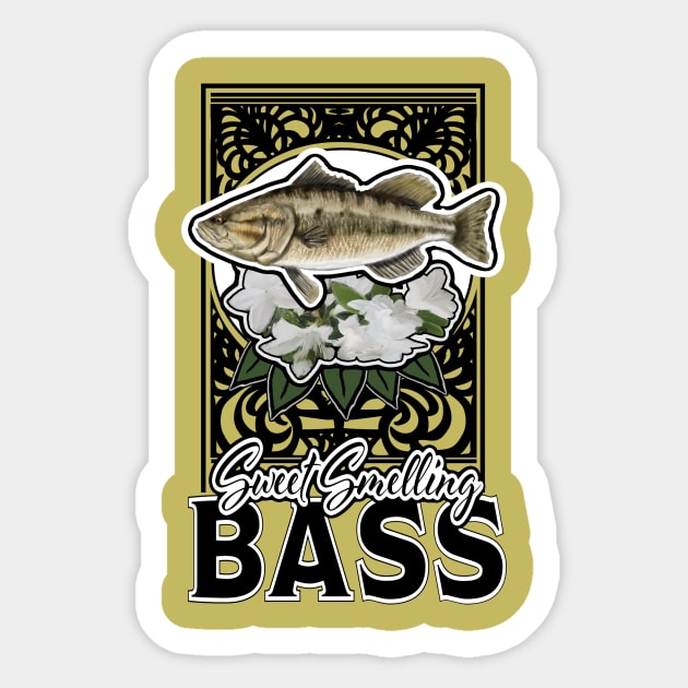 Sweet Smelling Bass Sticker by PeggyNovak